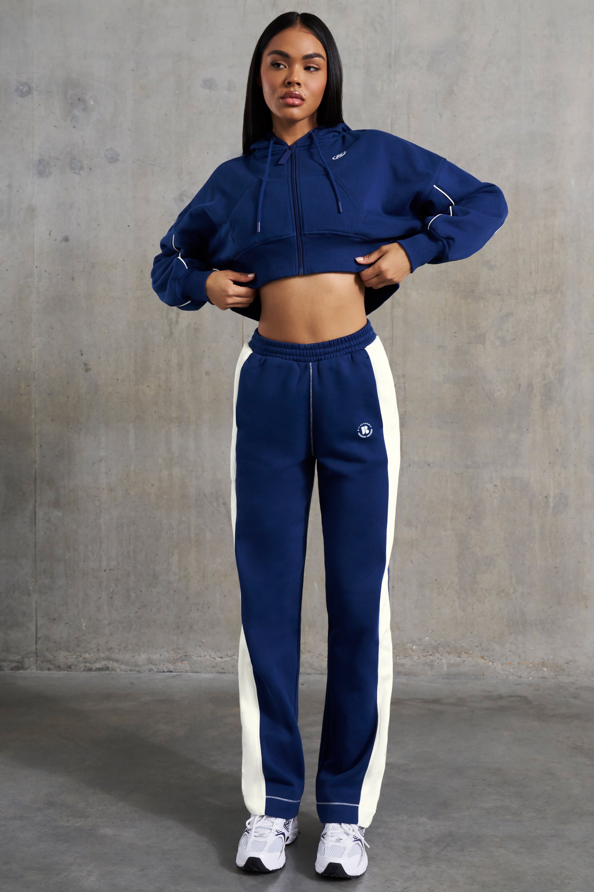 Wide Leg Sweatpants in Navy、mySite、solidvoid