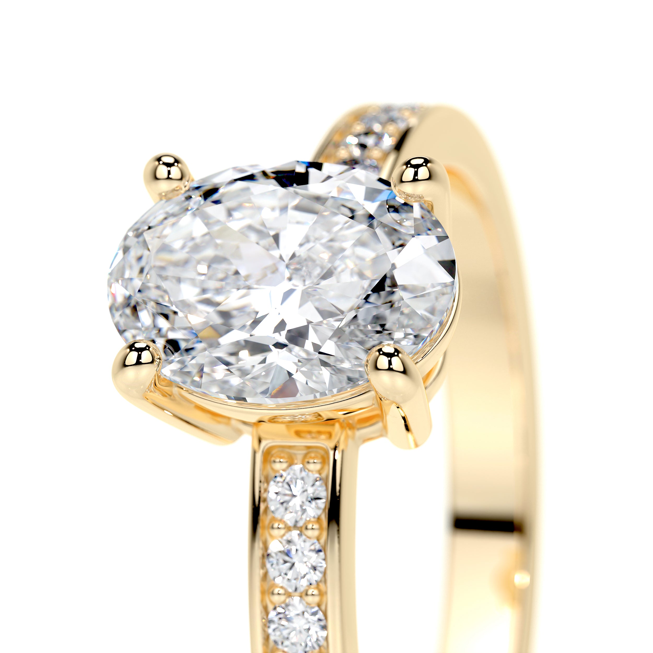 Giselle Lab Grown Diamond Ring -18K Yellow Gold、mySite、hinf8tx79