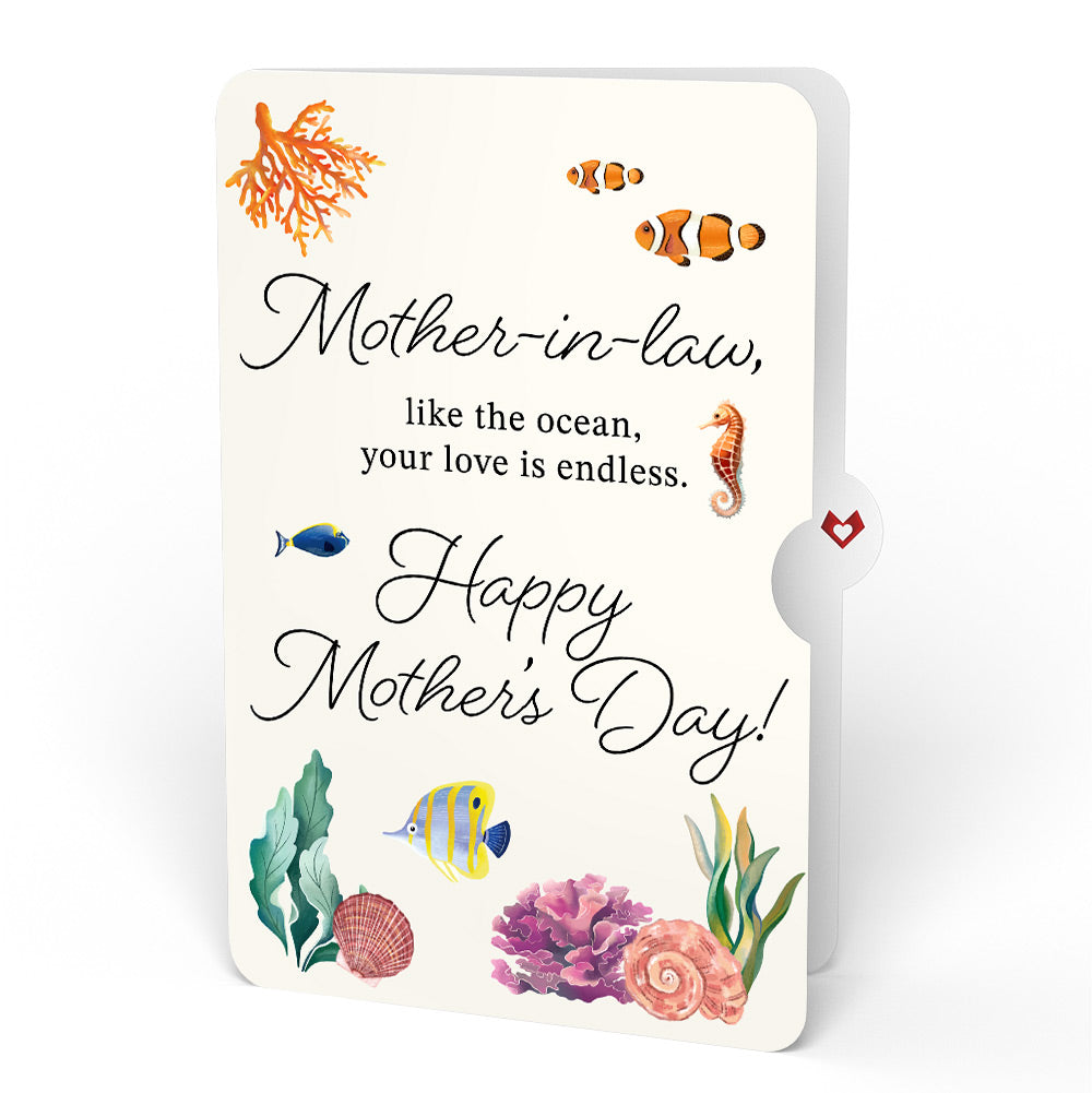 Coral Reef Wonders Mother's Day Pop-Up Card and Sentiment Set for Mother-in-law、mySite、solidvoid