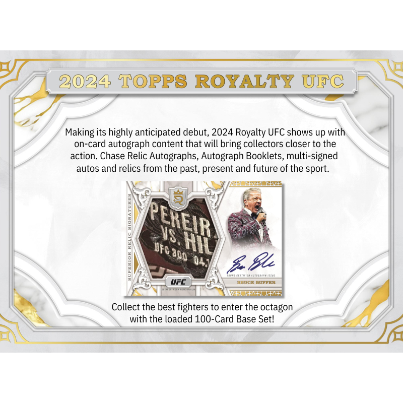 2024 Topps Royalty UFC Hobby Box、mySite、waistdrama
