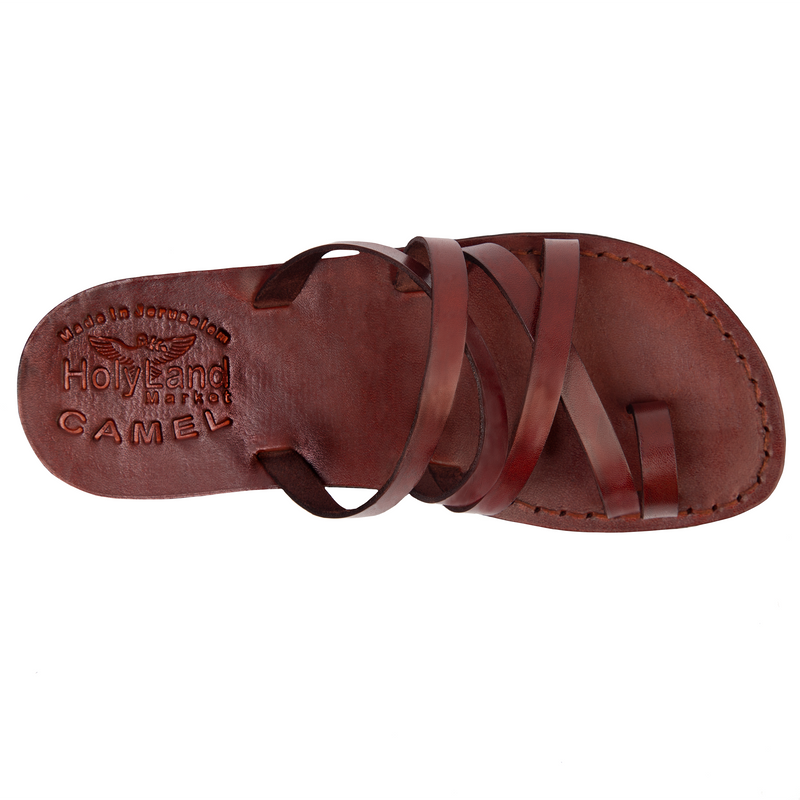 Holy Land Market Men/Women Biblical Jesus Leather Sandals/Slides From Jerusalem(Bethlehem Style I)、mySite、topwebapps