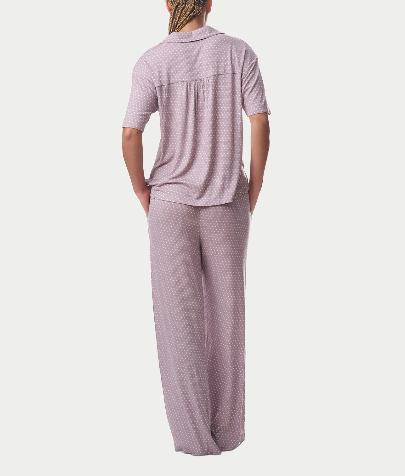  Notch Collar Knit Pajama Set、mySite、justintrudeaud