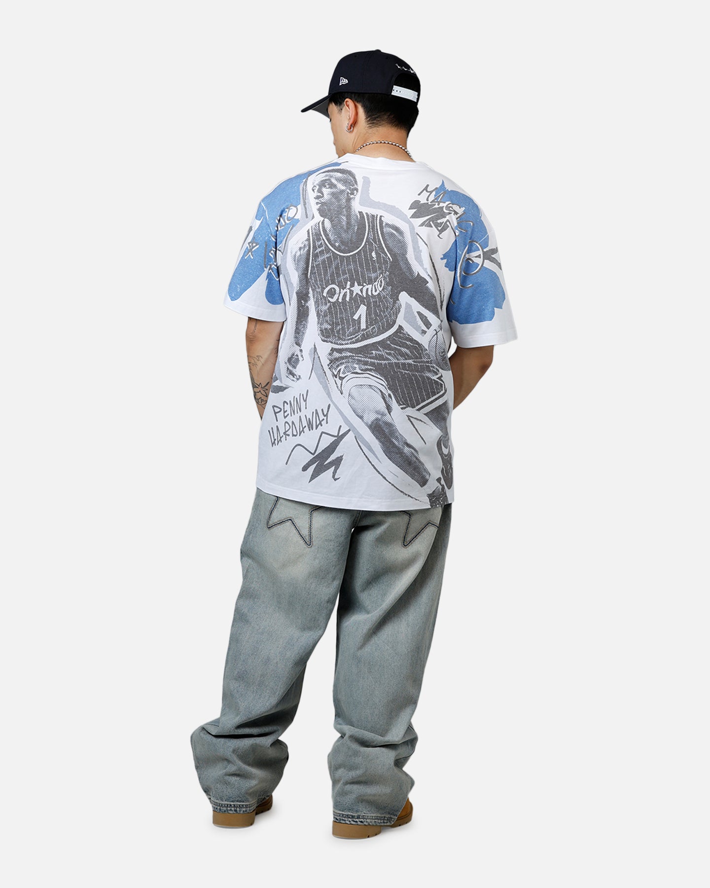 Mitchell & Ness Penny Hardaway Showstopper T-Shirt Blue、mySite、zt4zffjzw