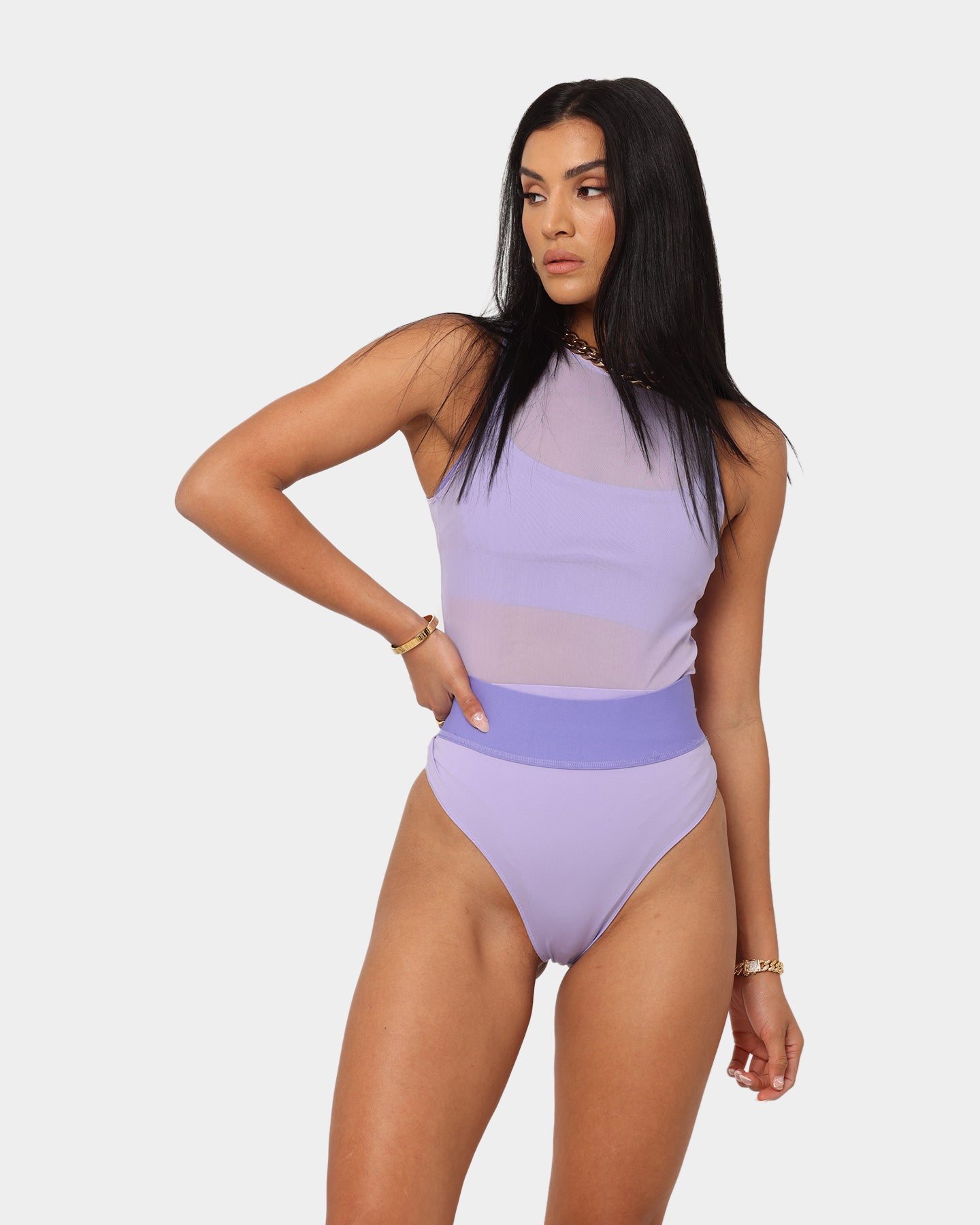 Reebok Women's Cardi B Two-In-One Bodysuit Purple、mySite、zt4zffjzw