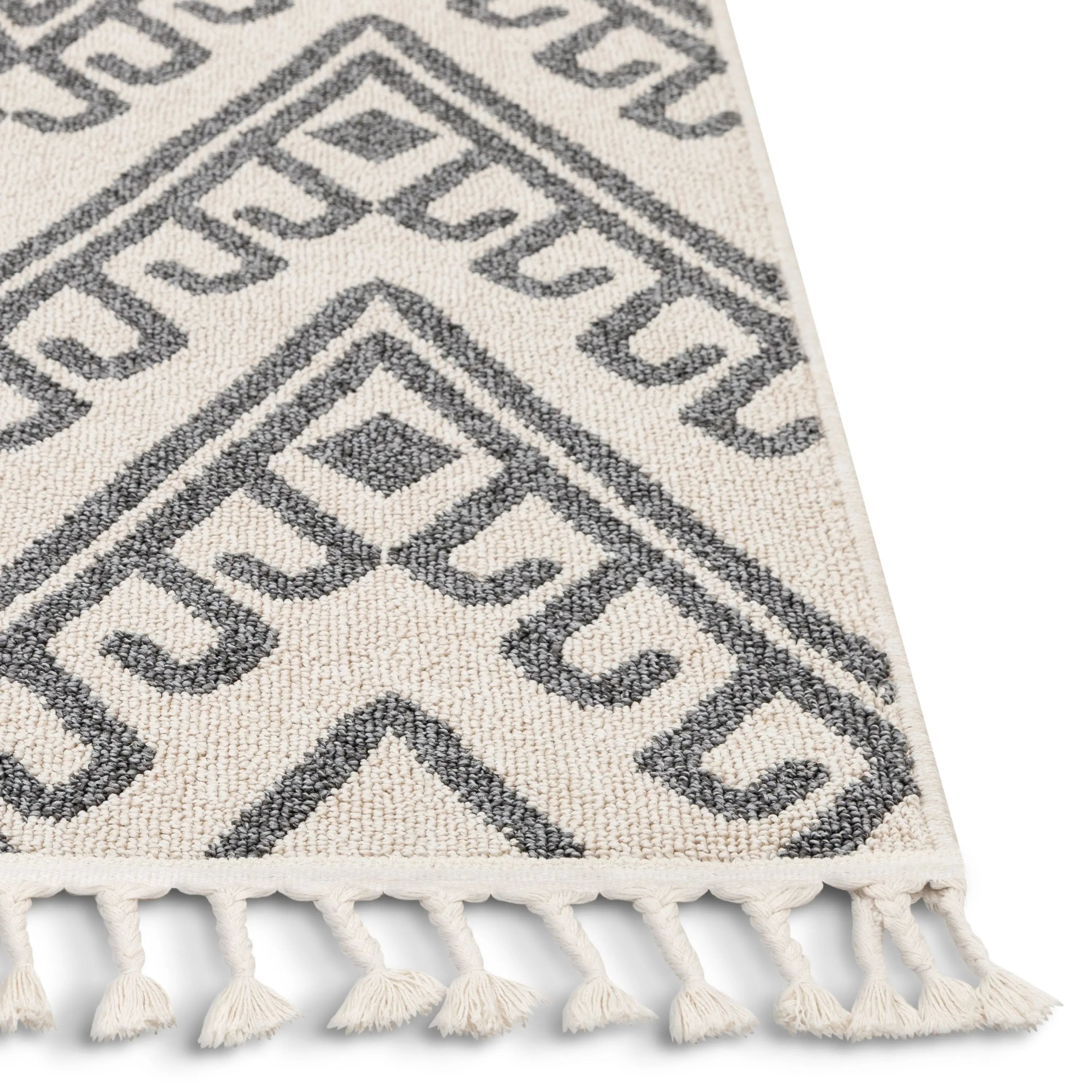 Tico Geometric Tribal Beige 5'3 x 7'3 Kilim-Style Rug、mySite、gigharbornorthrealestate