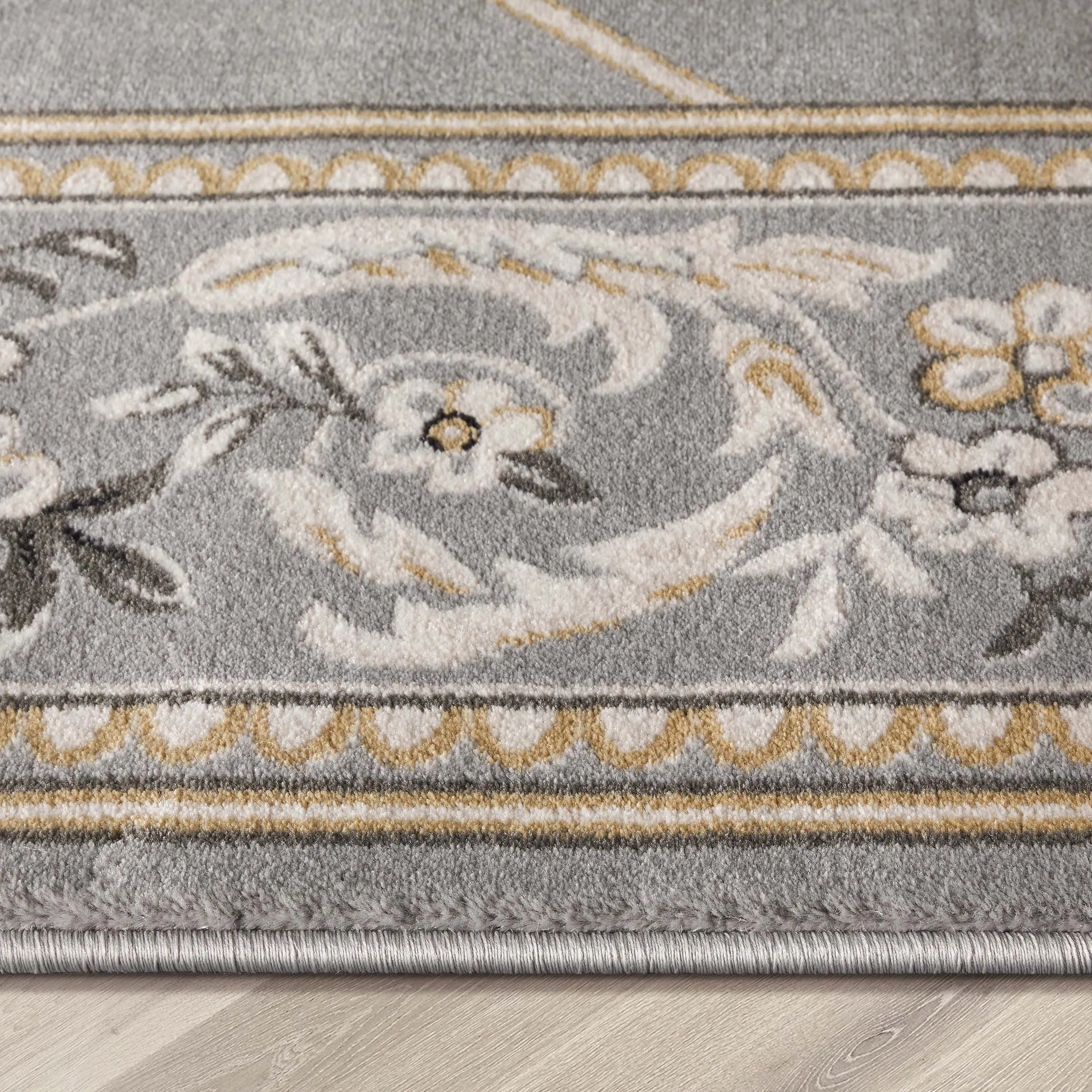 Fleur De Lis Grey Traditional Rug、mySite、gigharbornorthrealestate