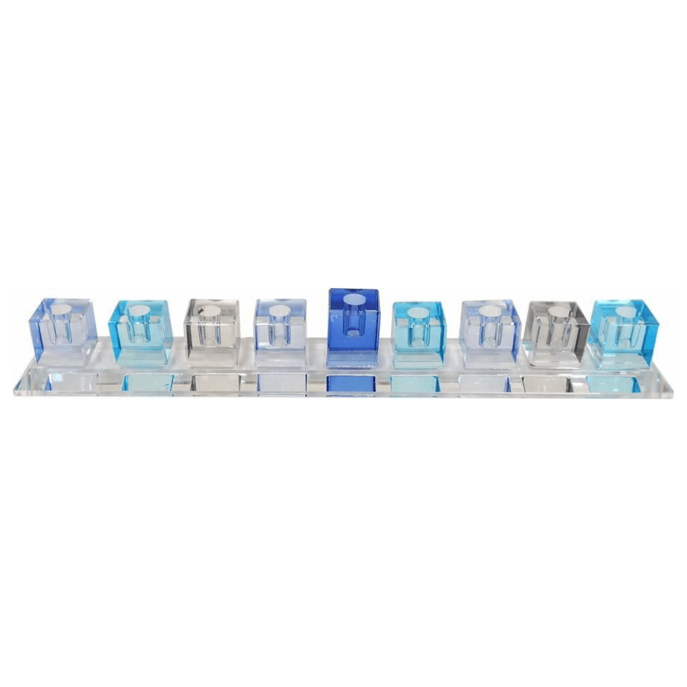 Crystal Cube Menorah Blue、mySite、topwebapps