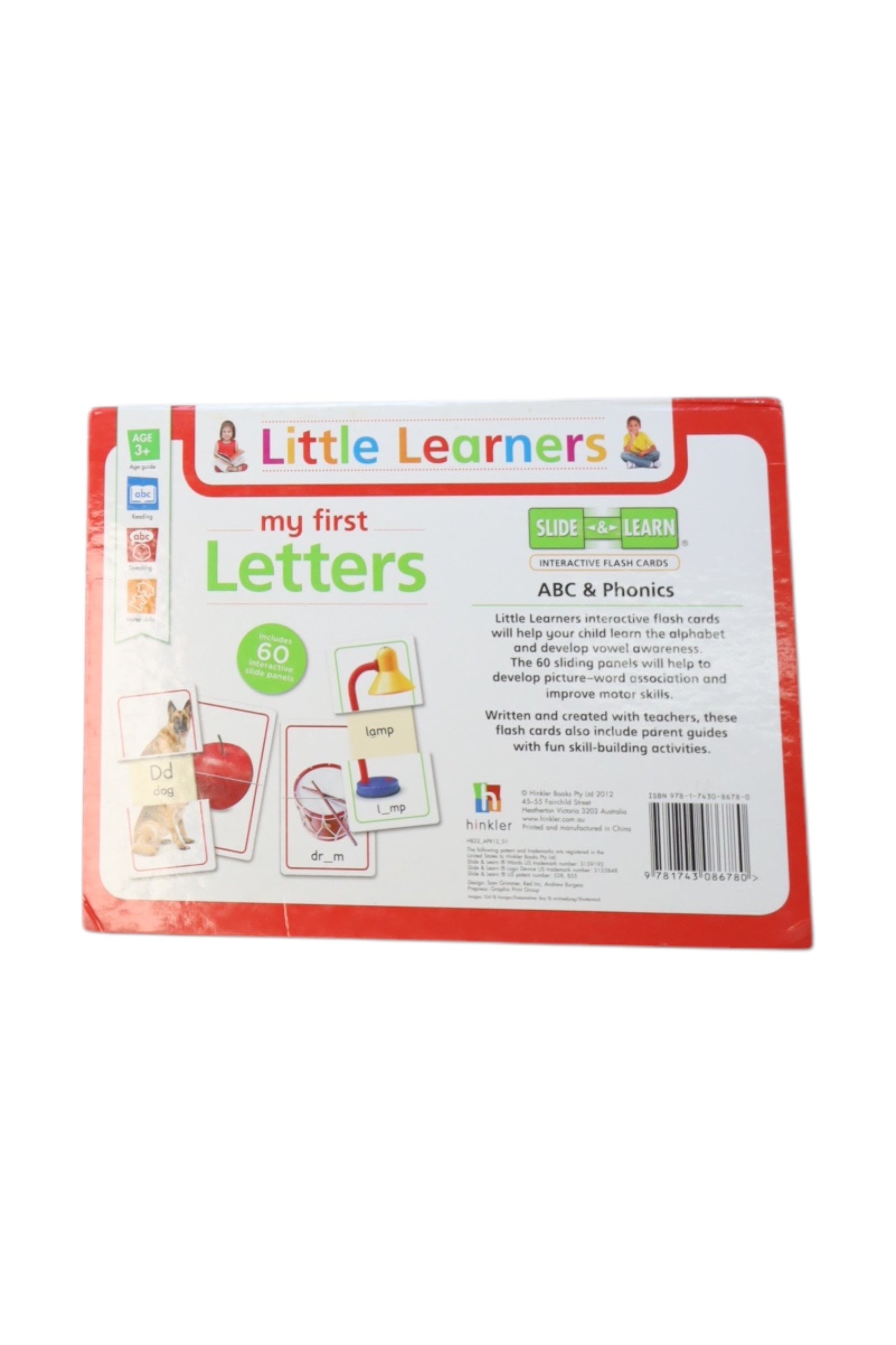 Hinkler Little Learners ABC Phonics Flashcards O/S、mySite、g9winljtr