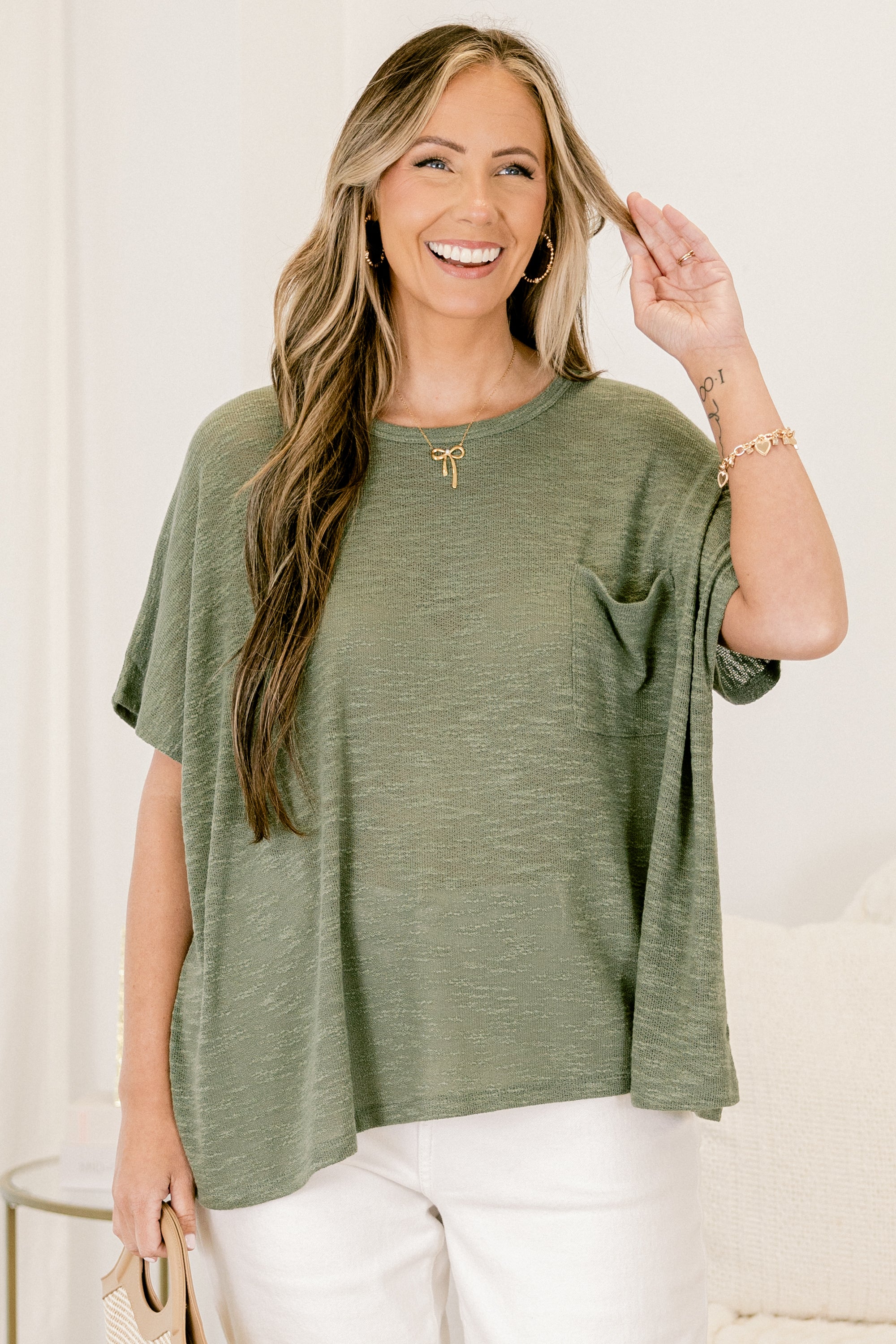  What Is The Call Top, Light Olive、mySite、justintrudeaud