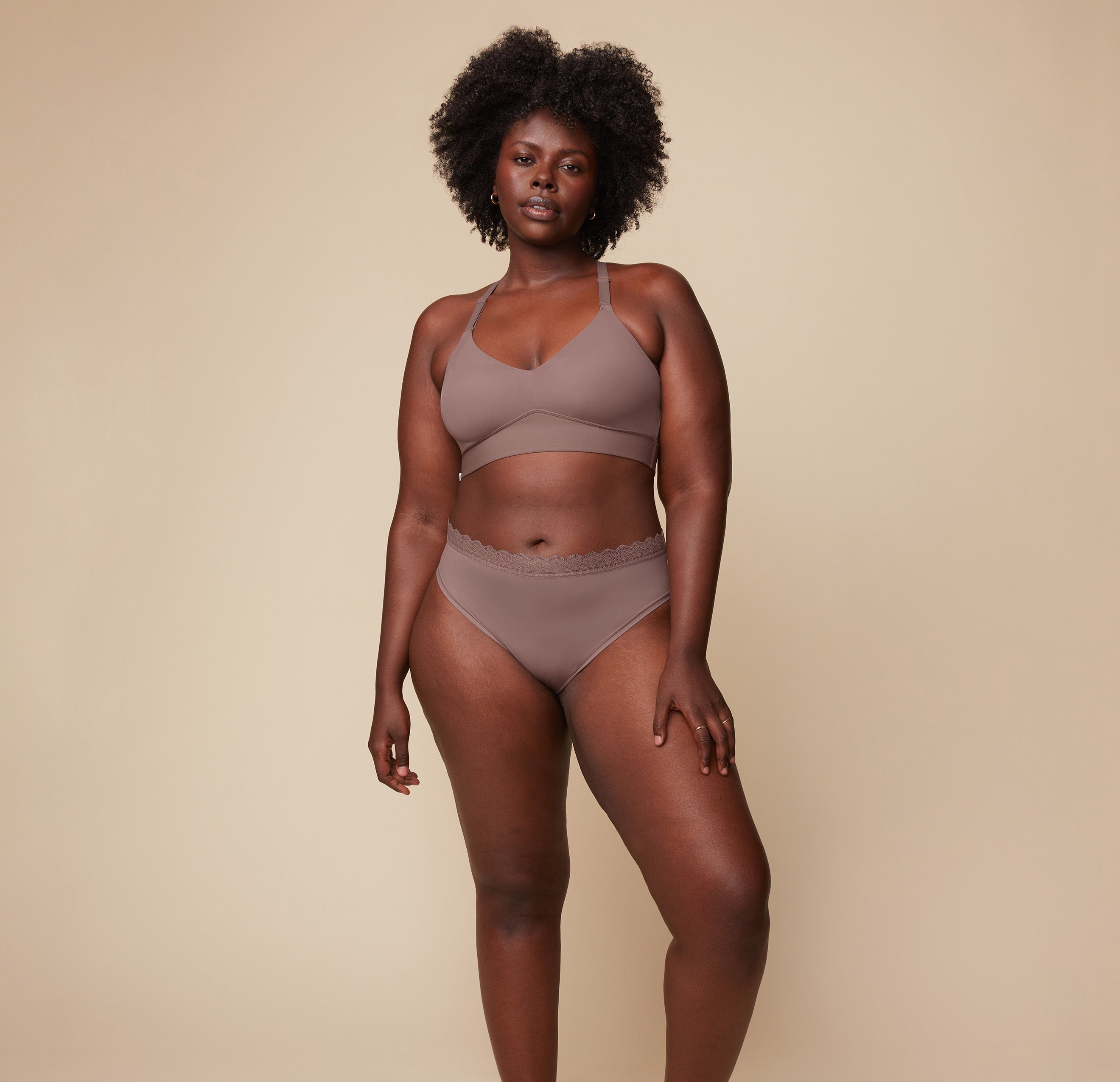 Bliss Lace Highwaist Brief - Mauve、mySite、bengalsvssteelers