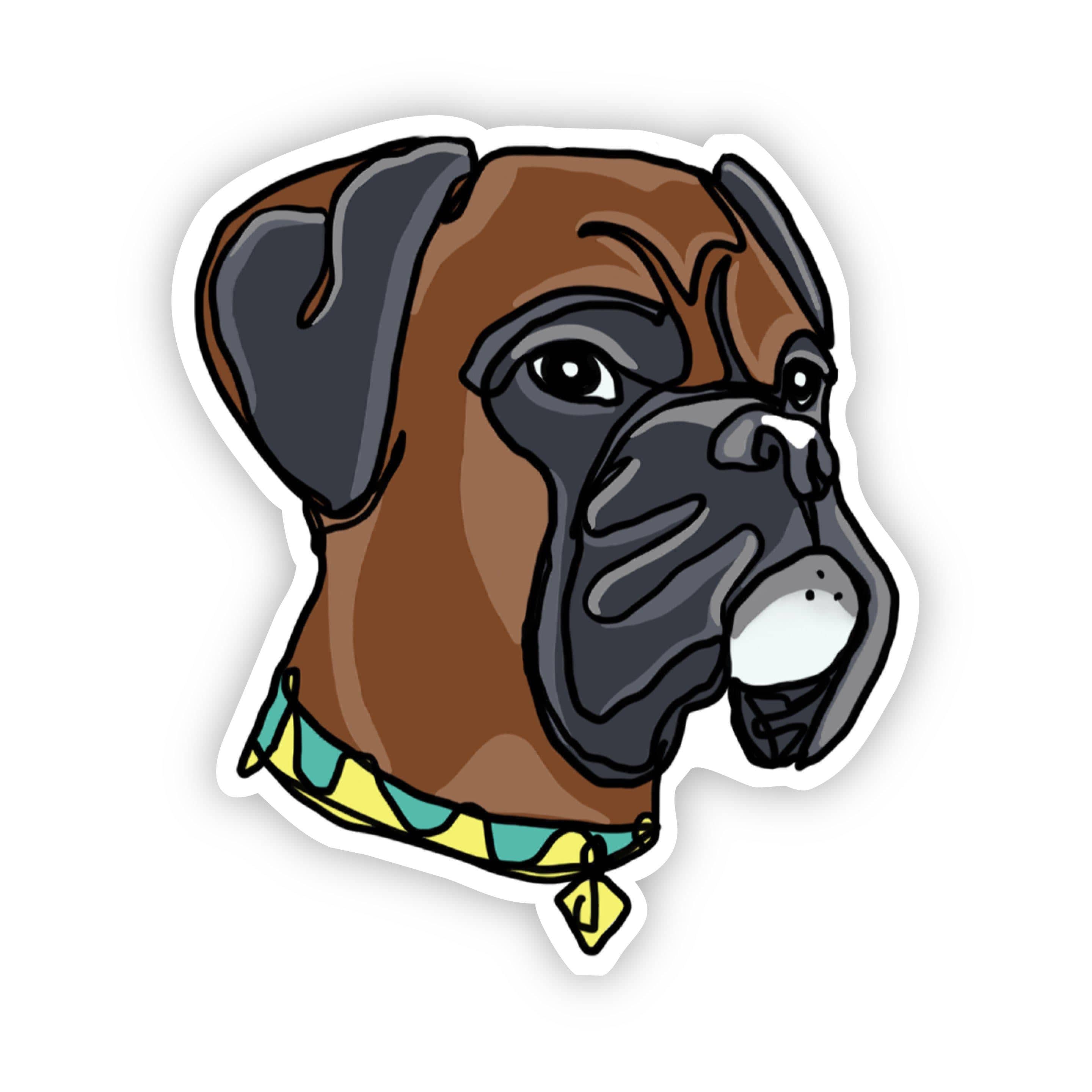  Boxer Dog Sticker、mySite、elrpsem3k