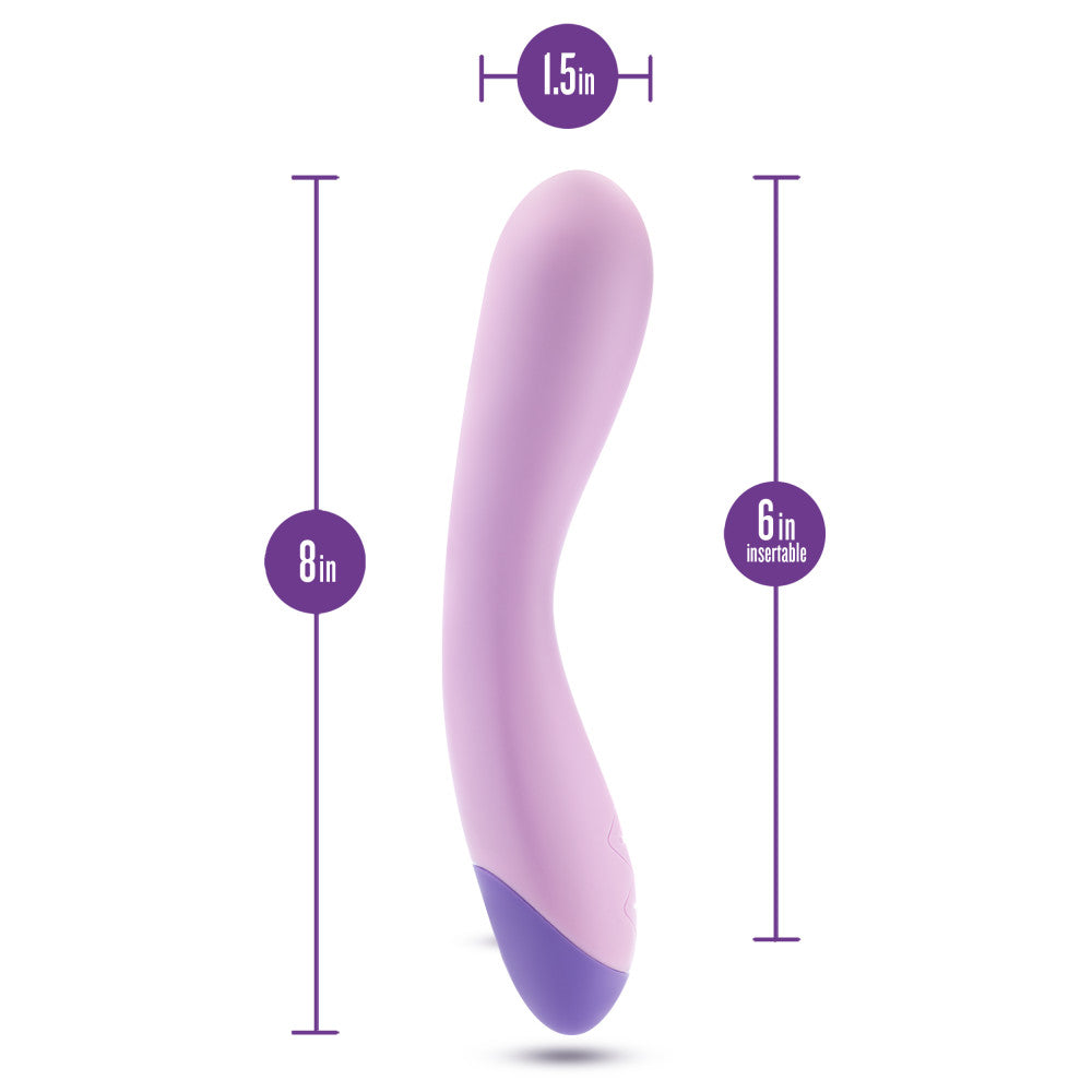 Wellness By Blush™ | G Curve G-Spot Purple UltraSilk® Vibrator - Made with Puria™ Silicone、mySite、bottomscart