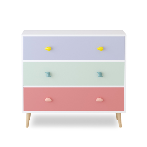 Kids 3 Drawer Dresser, Baby Nightstand for Bedroom, Storage Cabinet for Toddler Child for Living Room, Toddler Room, Nursery, Closet, Apartment (White)、、casual