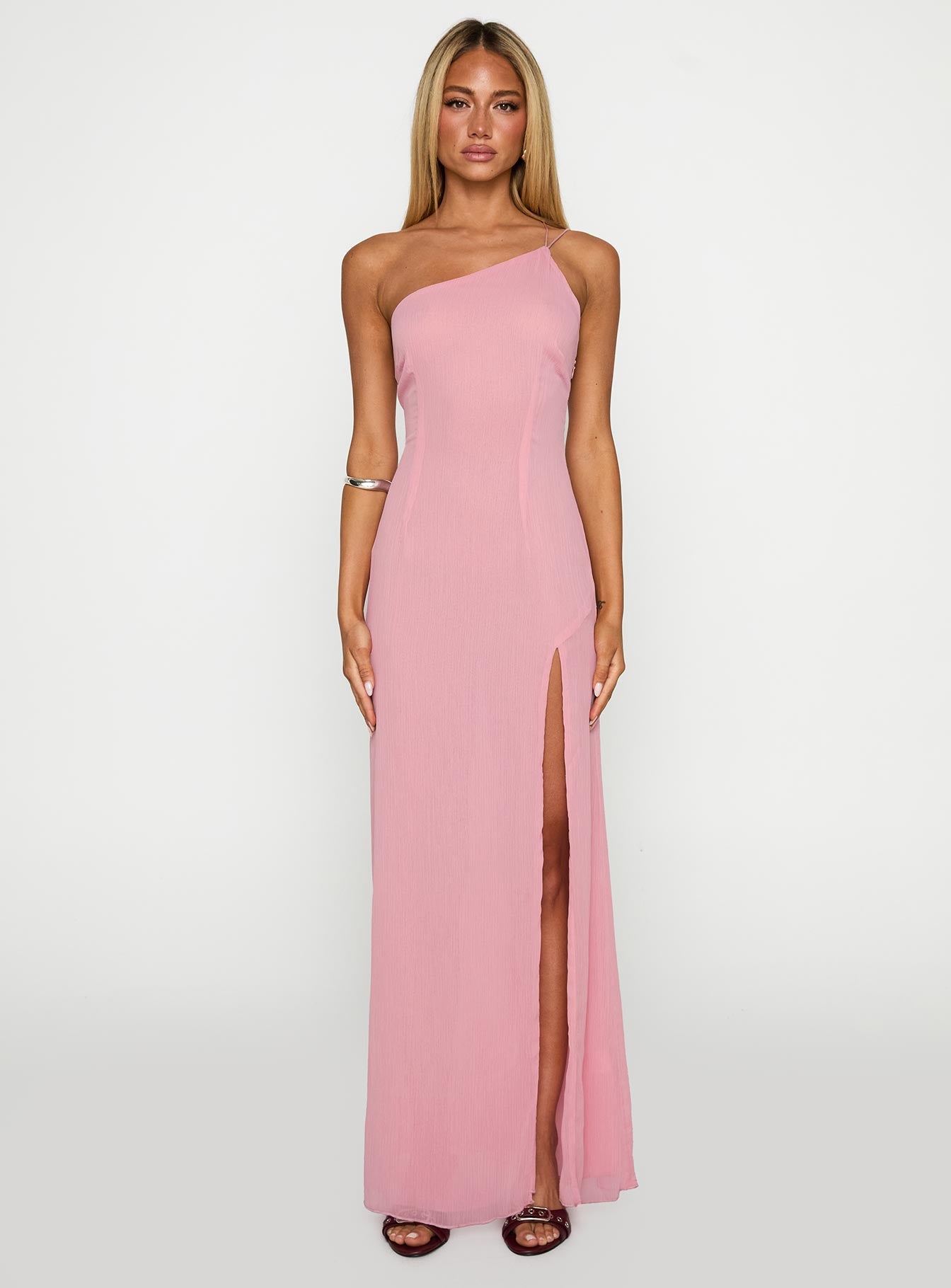 Kiss Of Life Chiffon Maxi Dress Pink、mySite、solidvoid