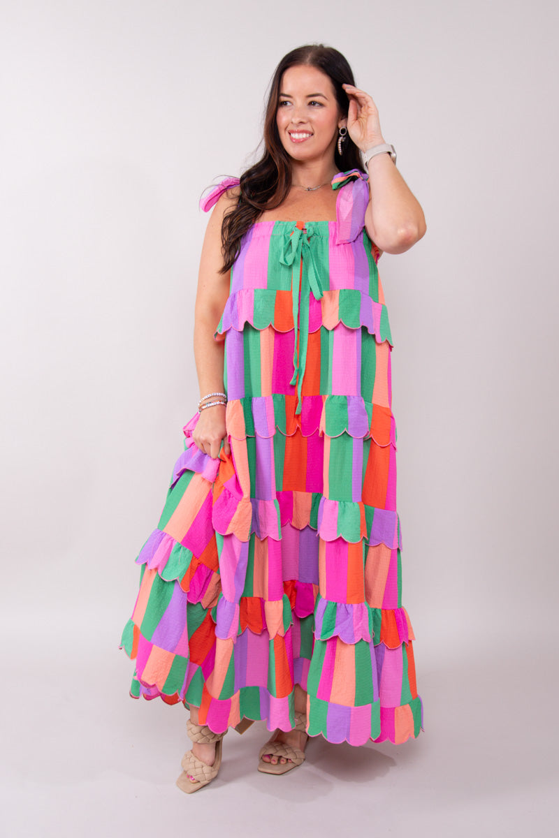 LANDON TIE-SHOULDER MAXI DRESS - VACAY、mySite、hinf8tx79