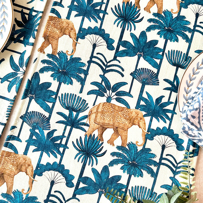 Cotton Table Runner | Multicolour | 183 x 35 cm、mySite、camillekostekn