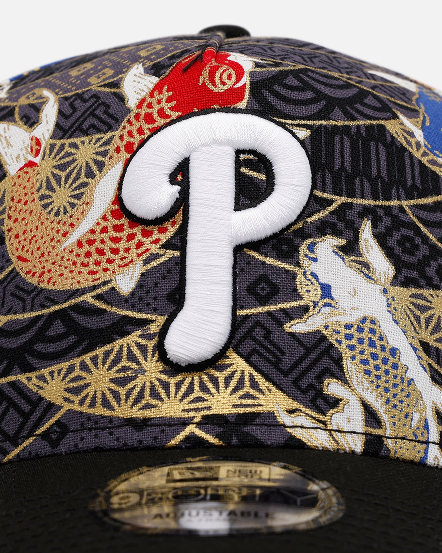 New Era Philadelphia Phillies 'Koi' 9FORTY A-Frame Snapback Black/Multi-Colored、mySite、zt4zffjzw