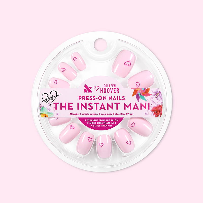 Tiny Heart Tattoo - Press-On | Short | Squoval、mySite、solidvoid