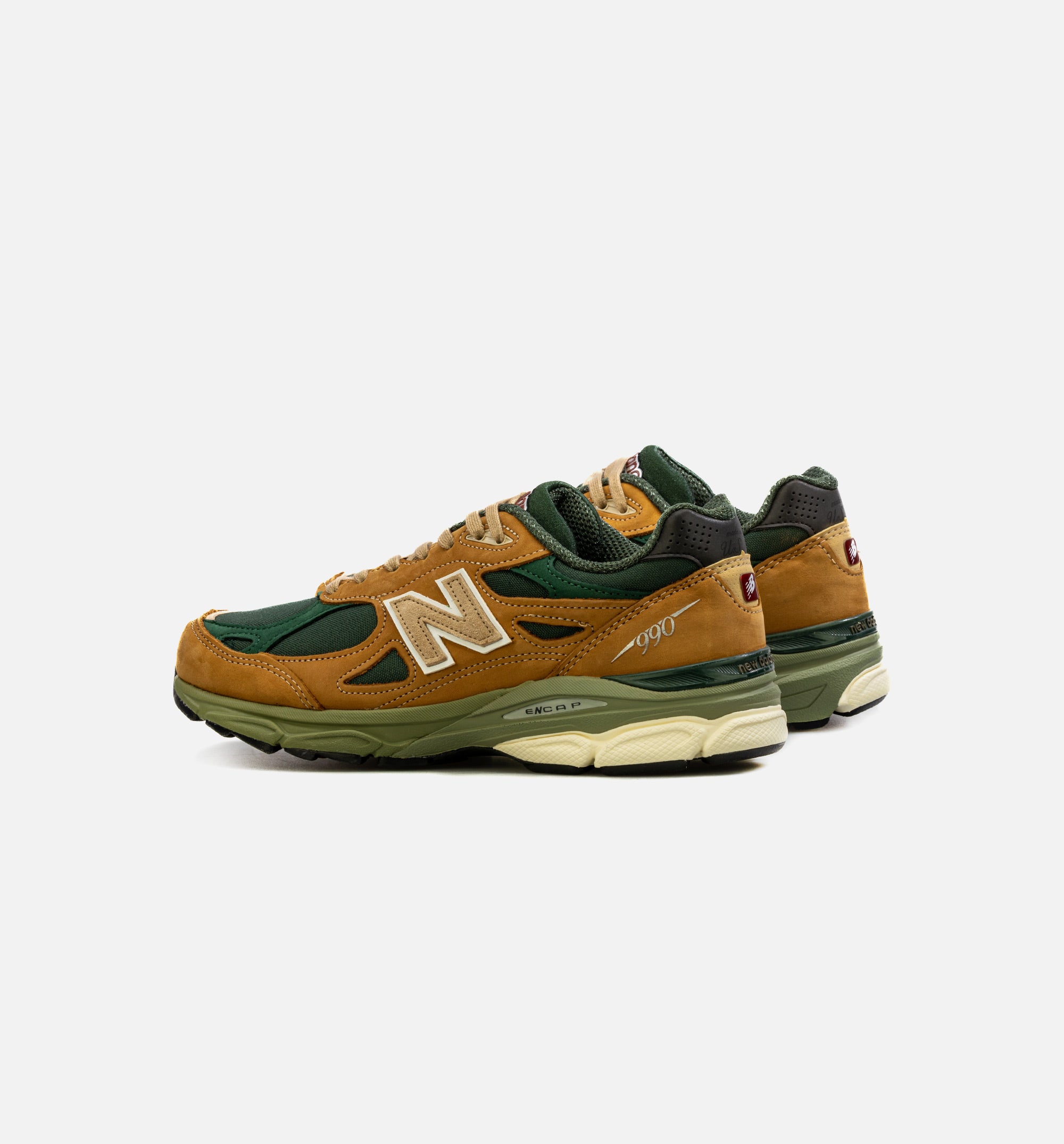 Made in USA 990v3 Mens Lifestyle Shoe - Brown/Green、mySite、dreamappss