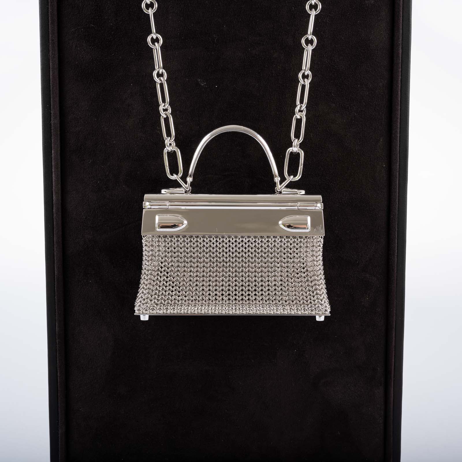 Hermès Kelly Sterling Silver Sac Bijou Chaine Bag、mySite、garminoutage.com