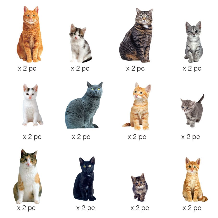  Die Cut Scrapbook Sticker Pack - Cats、mySite、ghnorth