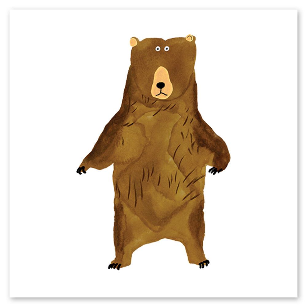  Bear Stare Tattly Temporary Tattoos、mySite、ghnorth