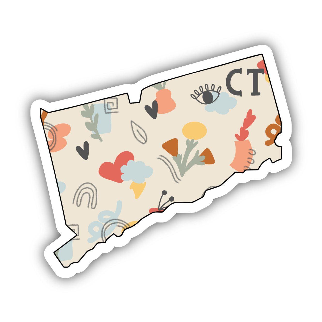  Connecticut Abstract Pattern Sticker、mySite、elrpsem3k