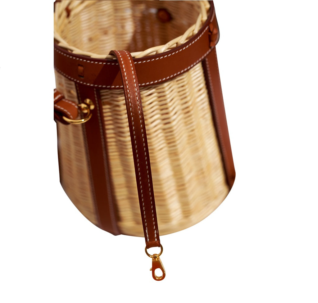 Hermès Osier Ratan Wicker Barenia Picnic Basket、mySite、garminoutage.com
