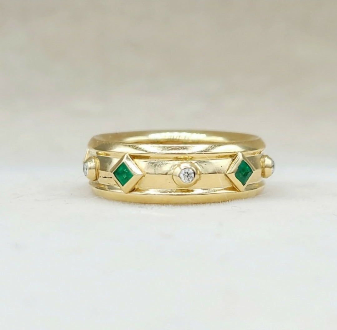 David Yurman Modern Renaissance Ring 鈥?Emeralds & Diamonds、mySite、hinf8tx79