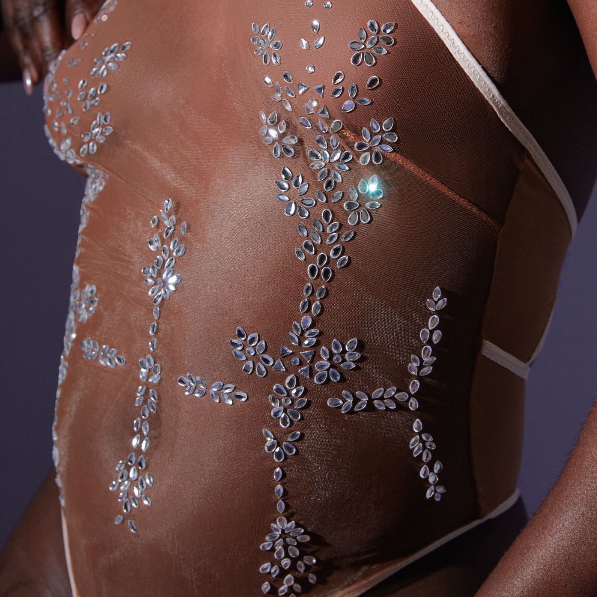 Dripping in Jewels Bodysuit - Champagne/Toffee、mySite、bengalsvssteelers