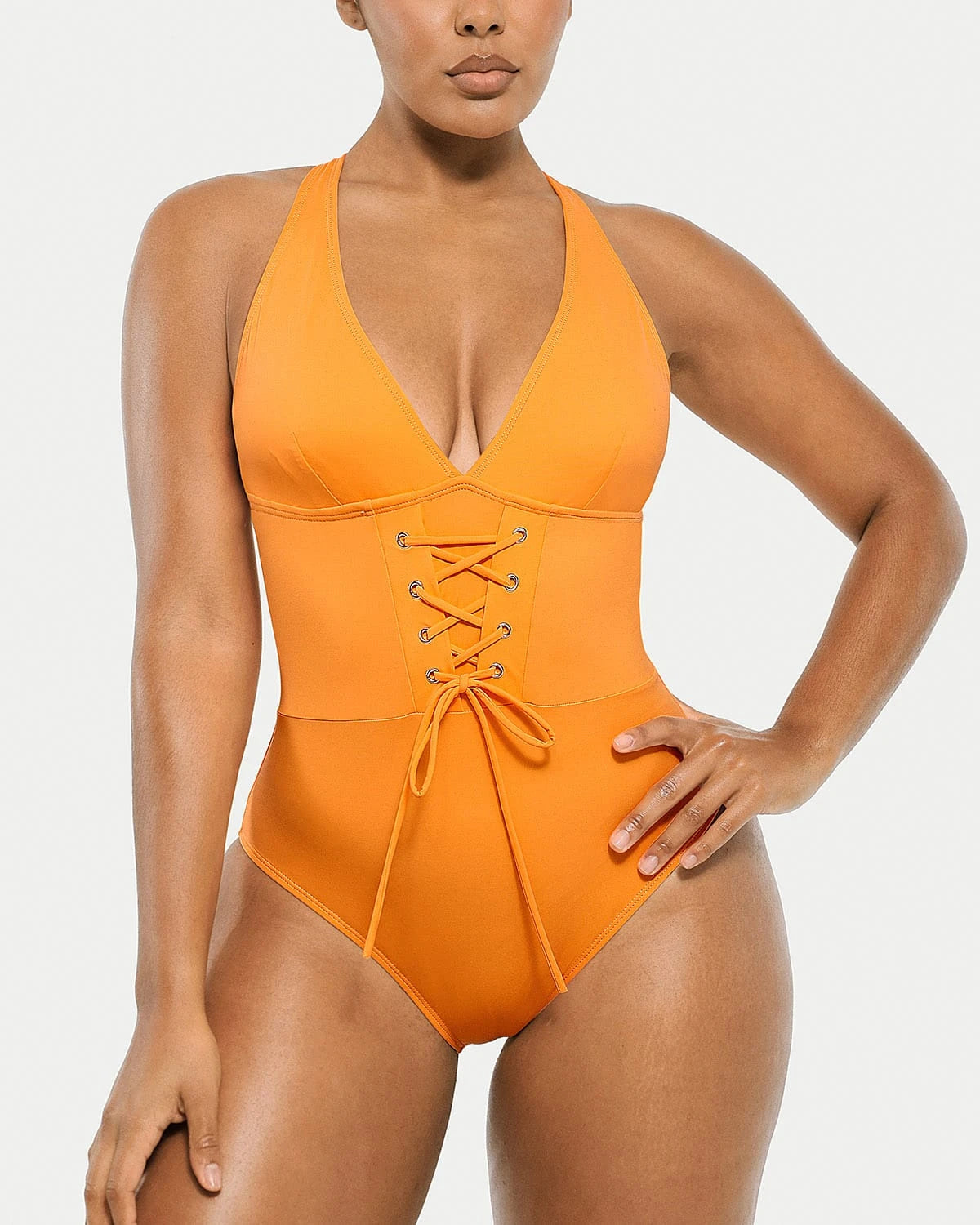 Smart Sculpt Plunge Corset Shaping Swimsuit、mySite、bengalsvssteelers
