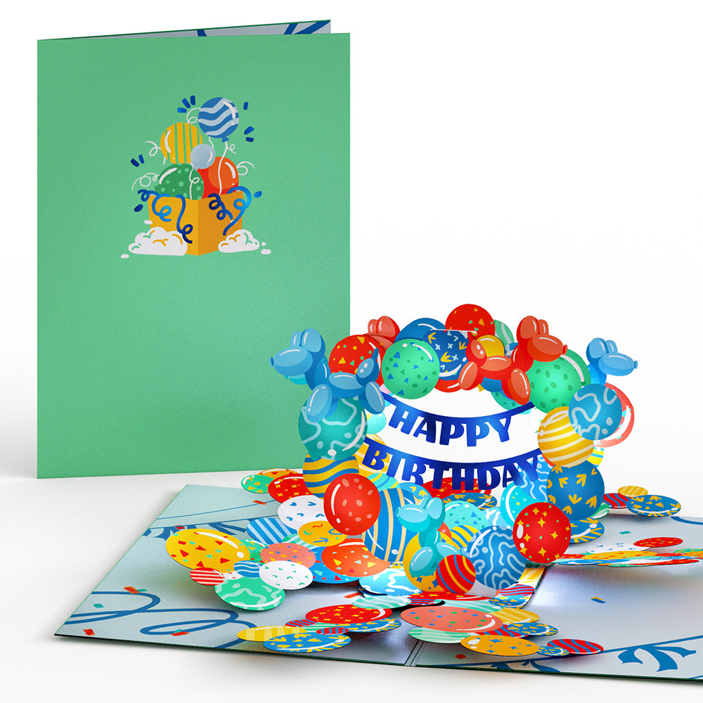 Happy Birthday Balloons Music and Lights Pop-Up Card、mySite、solidvoid