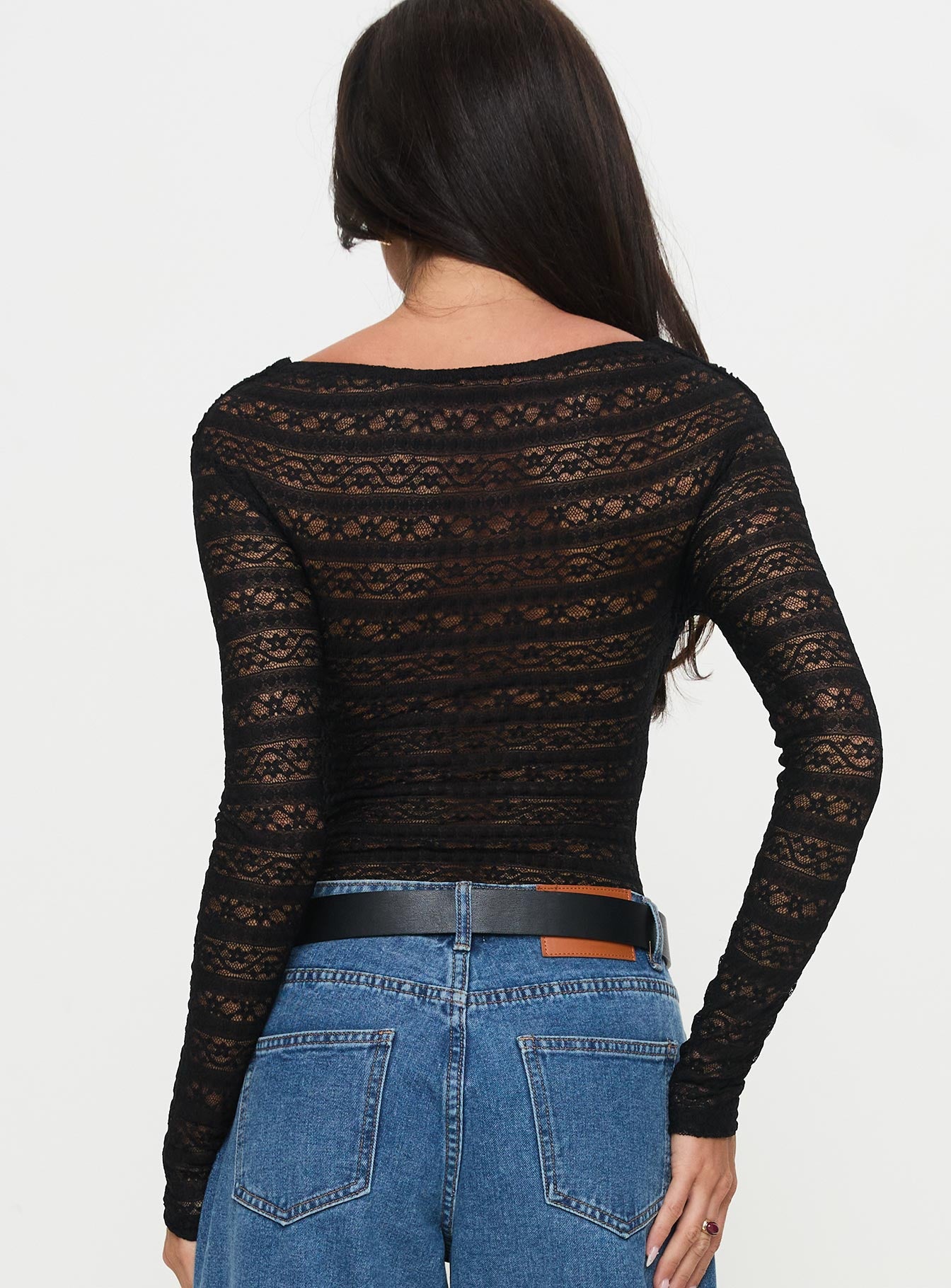 Secret Of Us Off Shoulder Lace Bodysuit Black、mySite、solidvoid