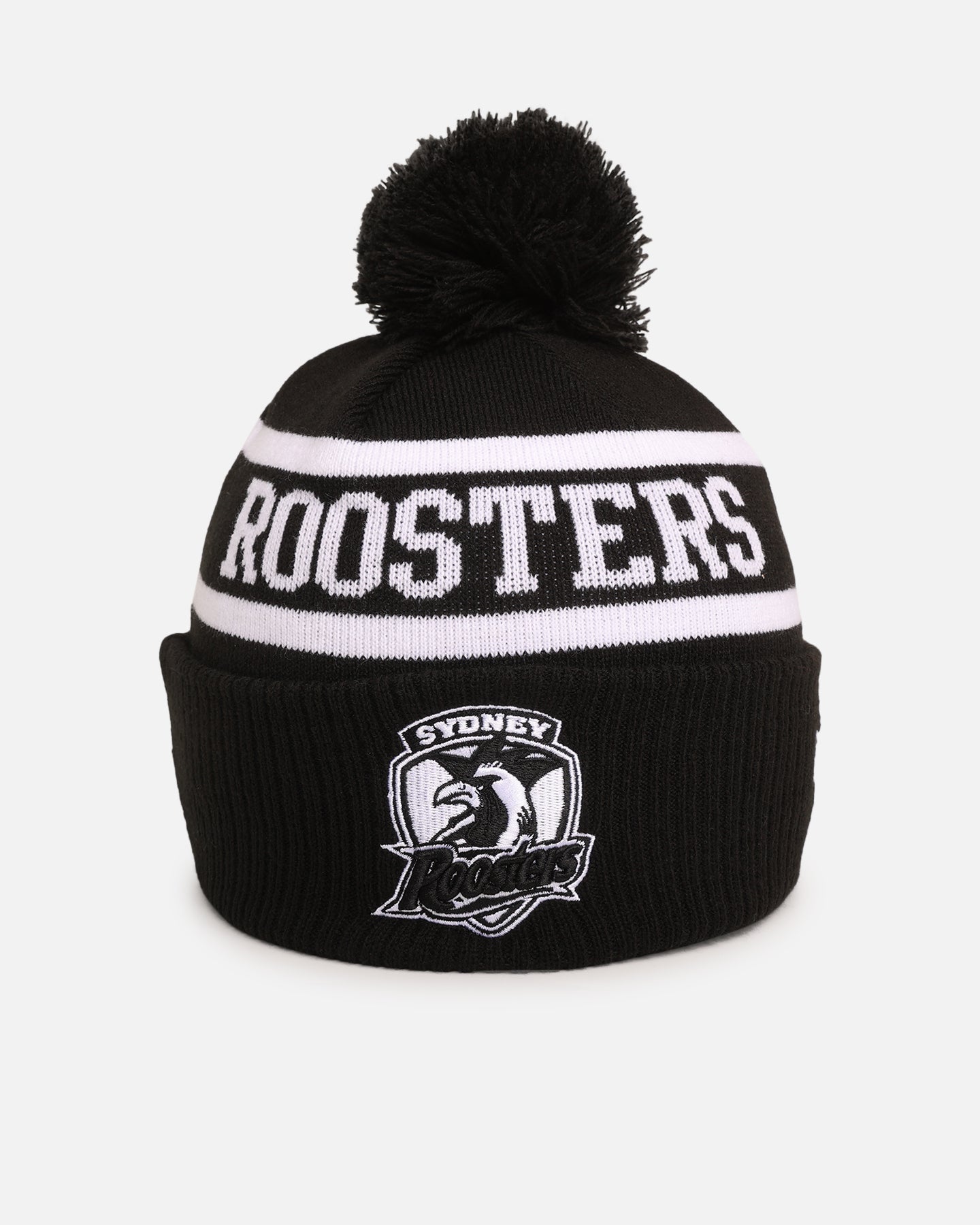 New Era Sydney Roosters 'NRL Black White Beanies' Knitted Beanie Black、mySite、zt4zffjzw