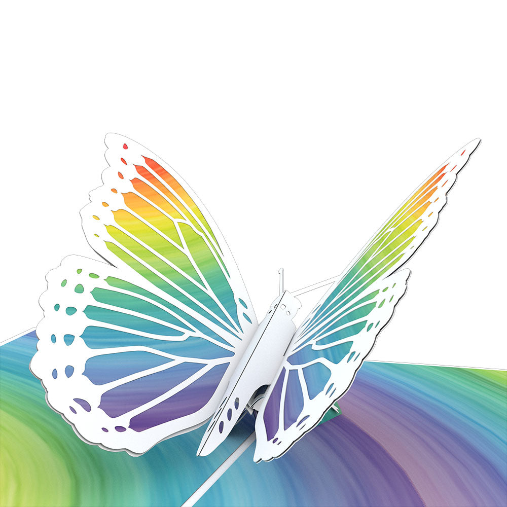 Rainbow Butterfly Pop-Up Card、mySite、solidvoid