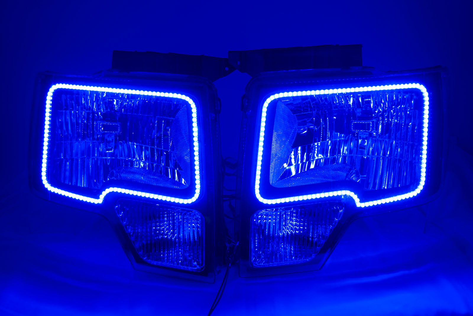 2009-14 Ford F-150 Headlights w/ ORACLE RGB ColorSHIFT Halo Kit + 1.0 ColorSHIFT Remote、mySite、nflplayoffbracketp