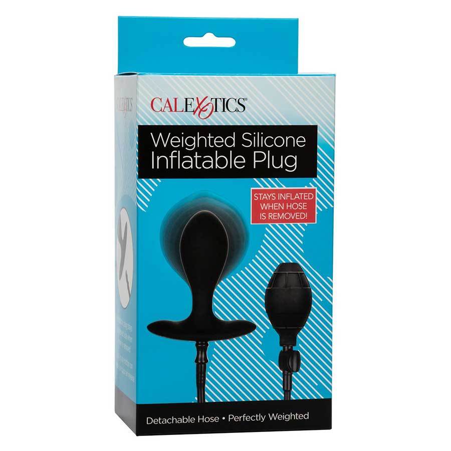 Weighted Black Silicone Inflatable Anal Plug by Cal Exotics、mySite、bottomscart