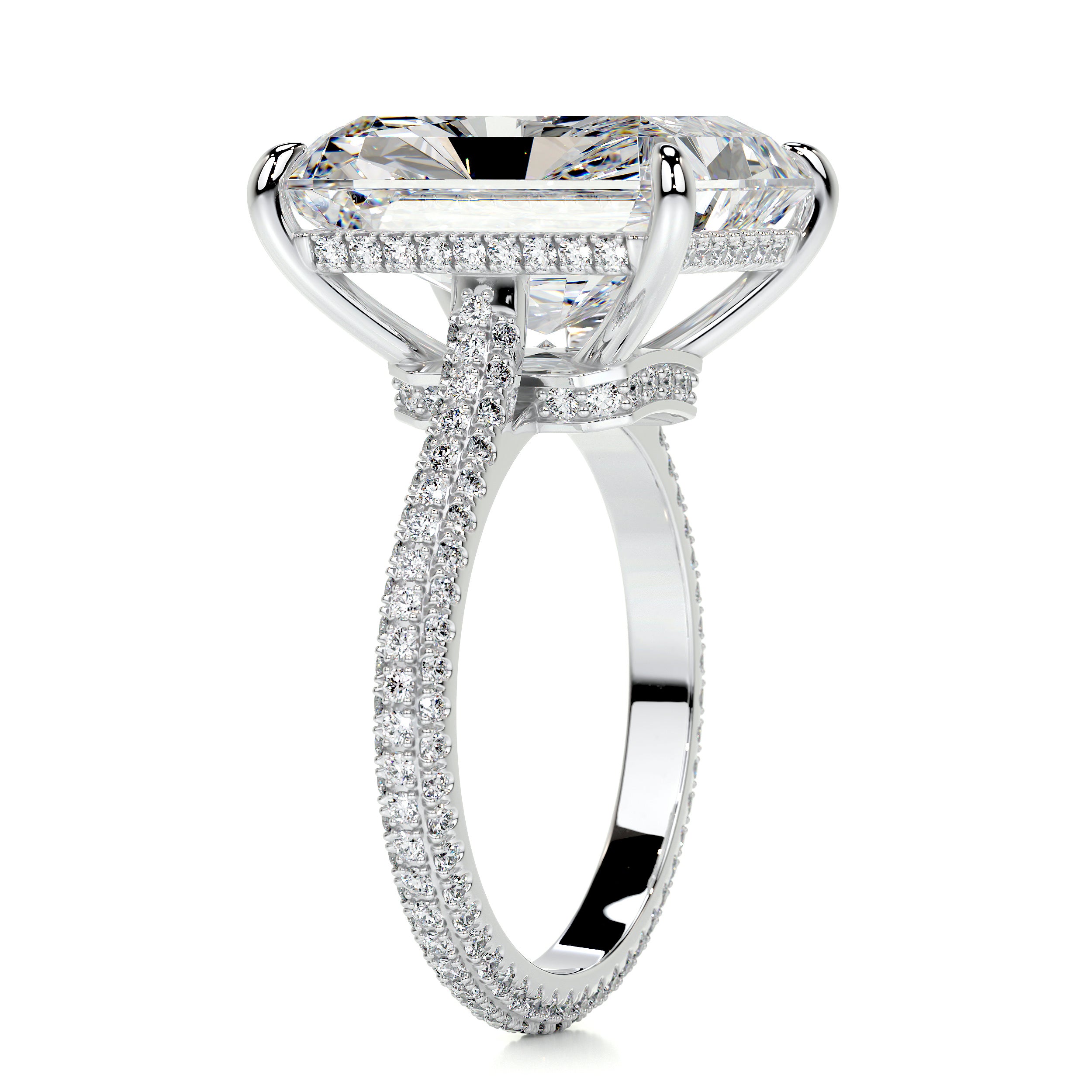 Cher Moissanite & Diamond Ring -Platinum、mySite、hinf8tx79