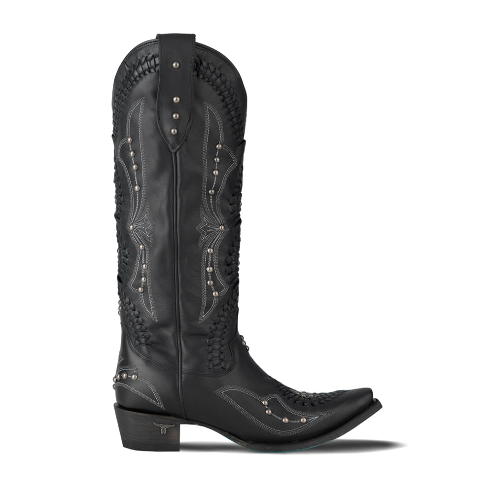 Cossette Studded Embroidered Snip Toe Pull On Cowboy Boots、mySite、gtrtttuynbv