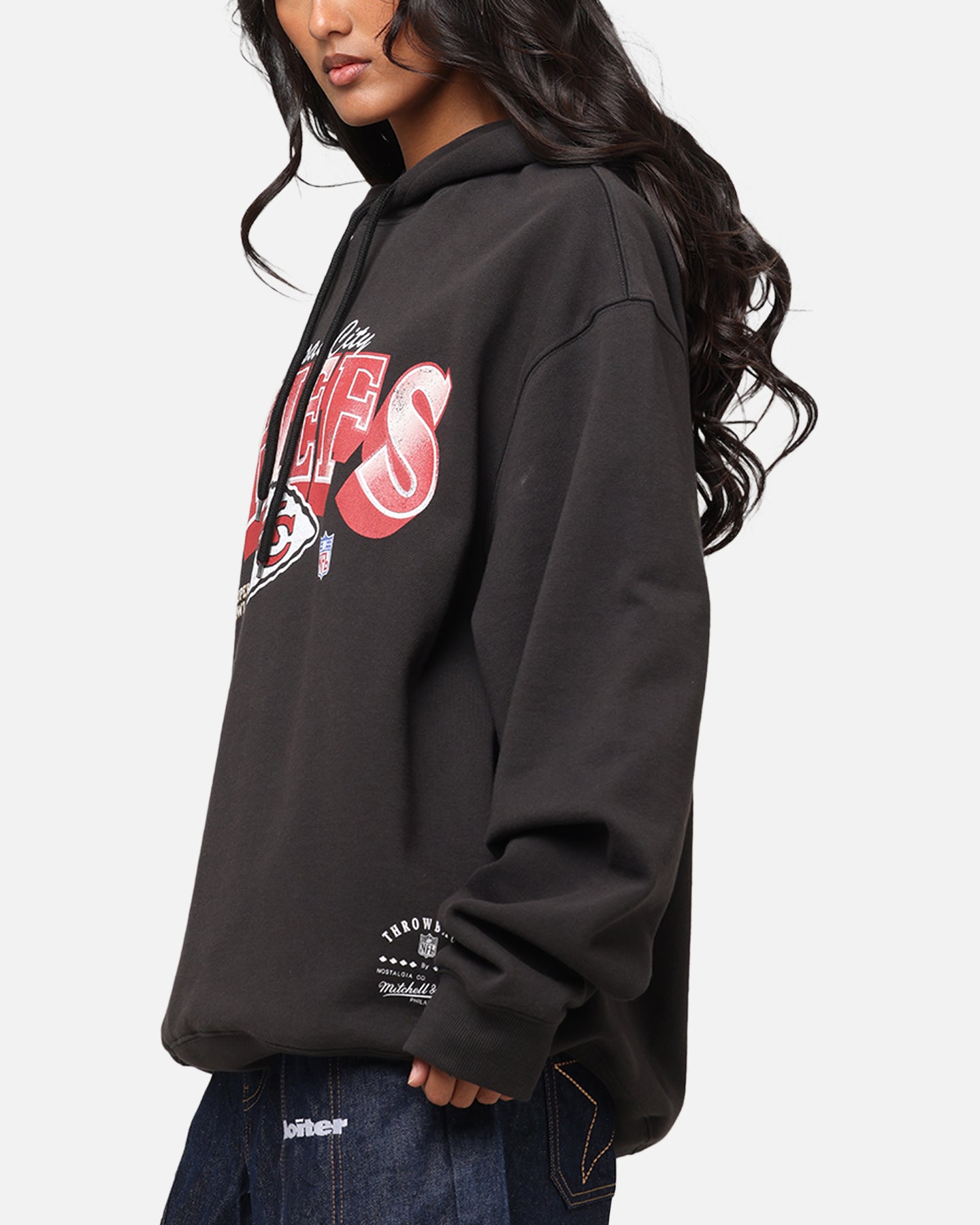 Mitchell & Ness Kansas City Chiefs Arch Hoodie Faded Black、mySite、zt4zffjzw