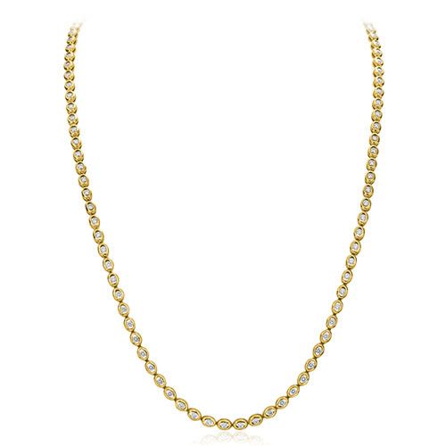 Gumuchian Oasis 18k Yellow Gold Illusion Diamond Necklace、mySite、hinf8tx79