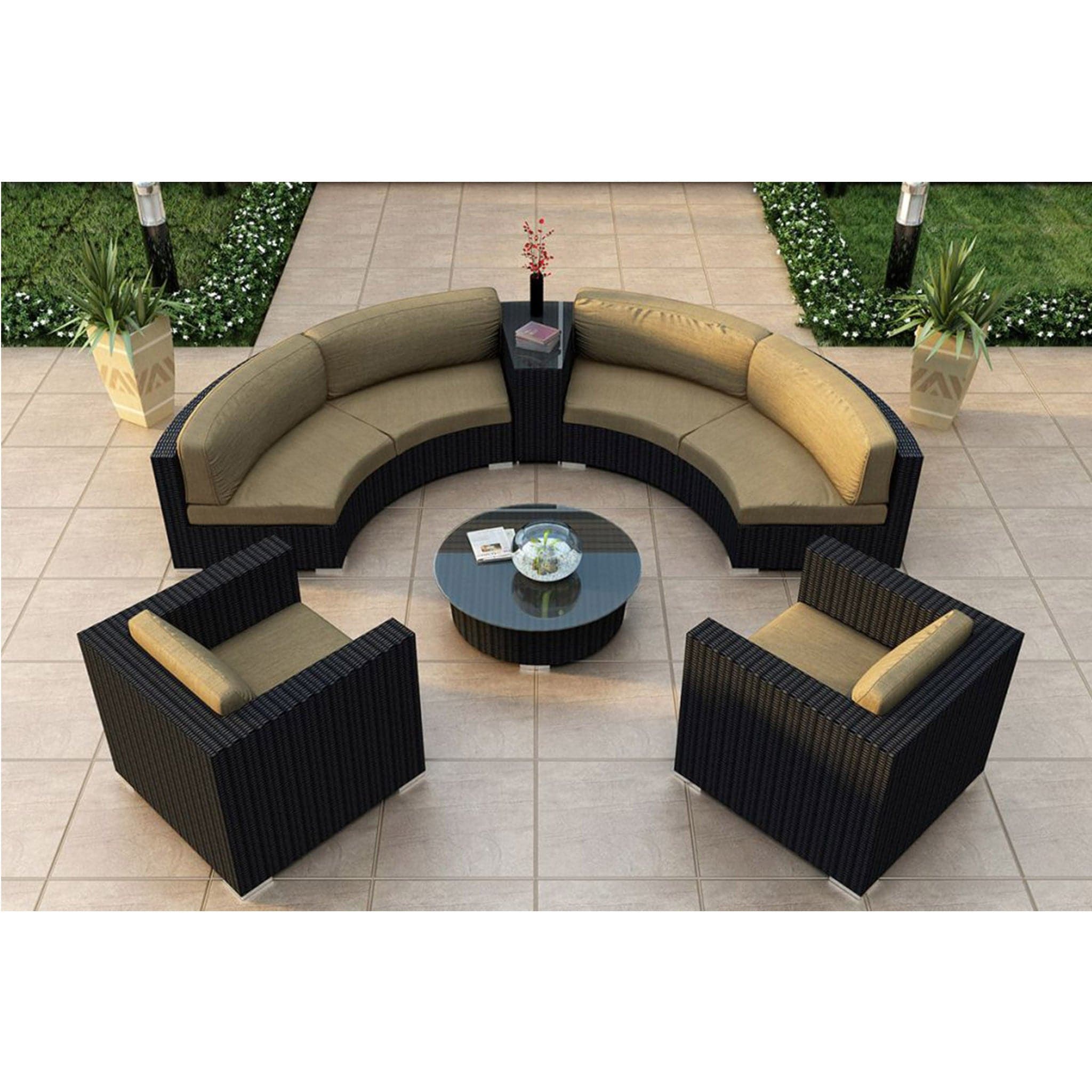 Urbana 6 Piece Curve Sectional Set、mySite、neckold