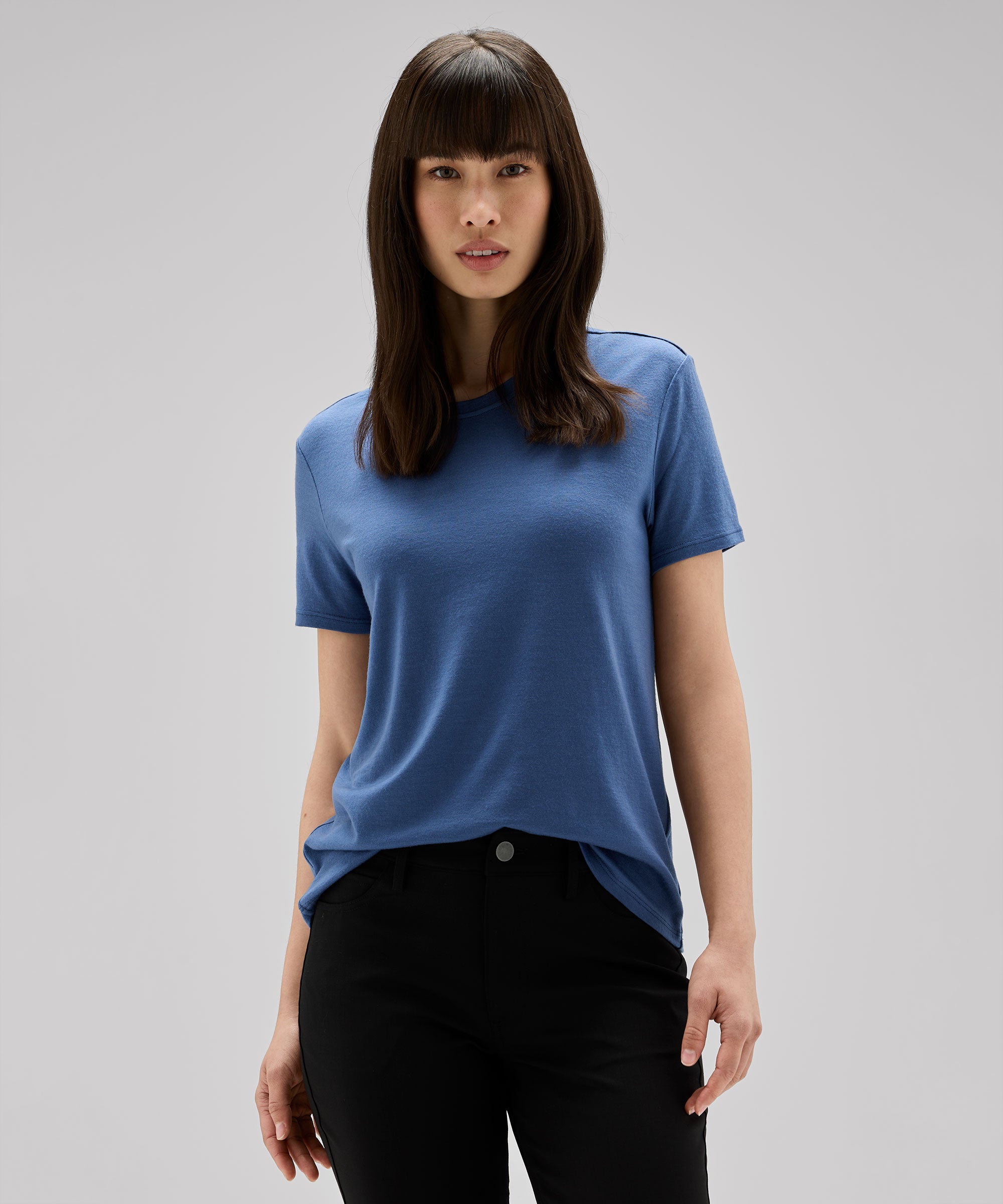 Women's Merino Crew Neck T-Shirt、mySite、noshort