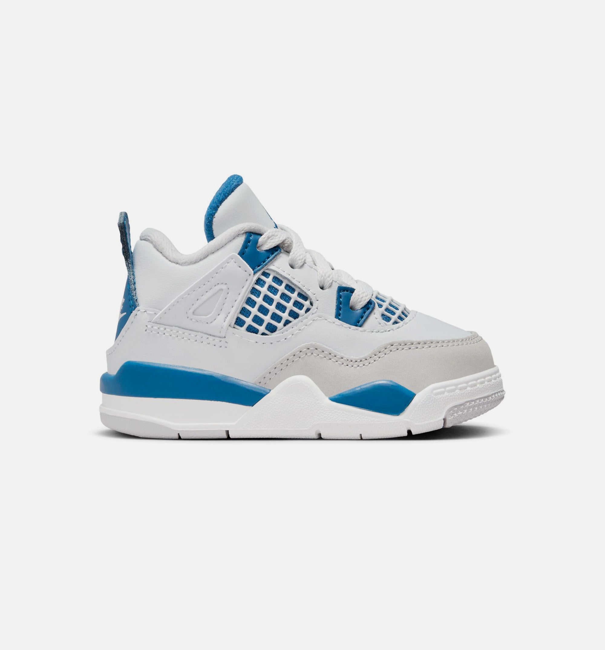 Air Jordan 4 Retro Military Blue Infant Toddler Lifestyle Shoe - Off White/Military Blue/Neutral Grey、mySite、dreamappss