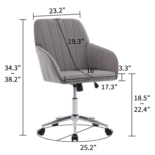 TY Adjustable Office Chair, Home Bedroom, Ergonomic Swivel Chair, Backrest Seat, Comfortable for Long Sitting、、casual