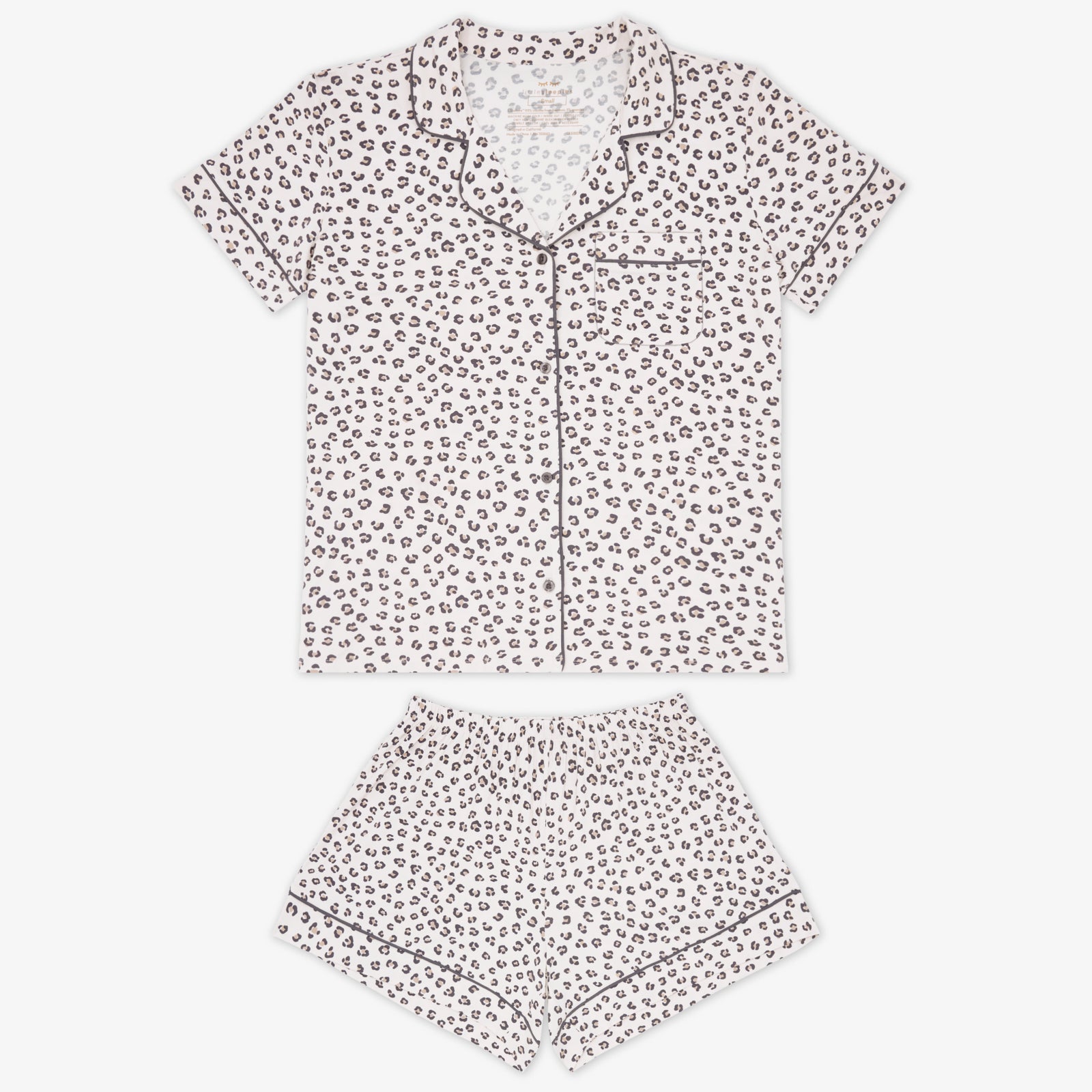  Luxe Leopard Women's Short Sleeve & Shorts Pajama Set、mySite、layawaytickets