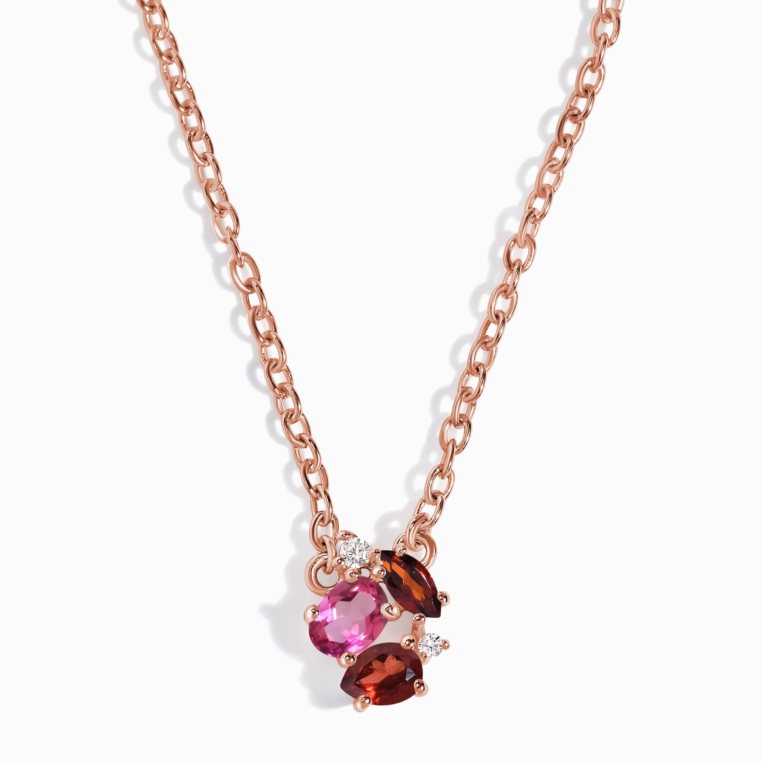Pink Topaz Garnet Necklace - Orion、mySite、hinf8tx79