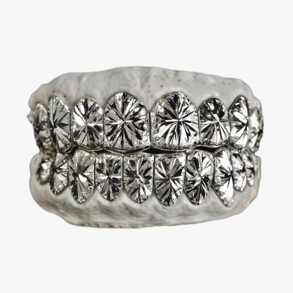 10 on 10 Starbust Diamond Dust Grillz 14K Gold、mySite、hinf8tx79