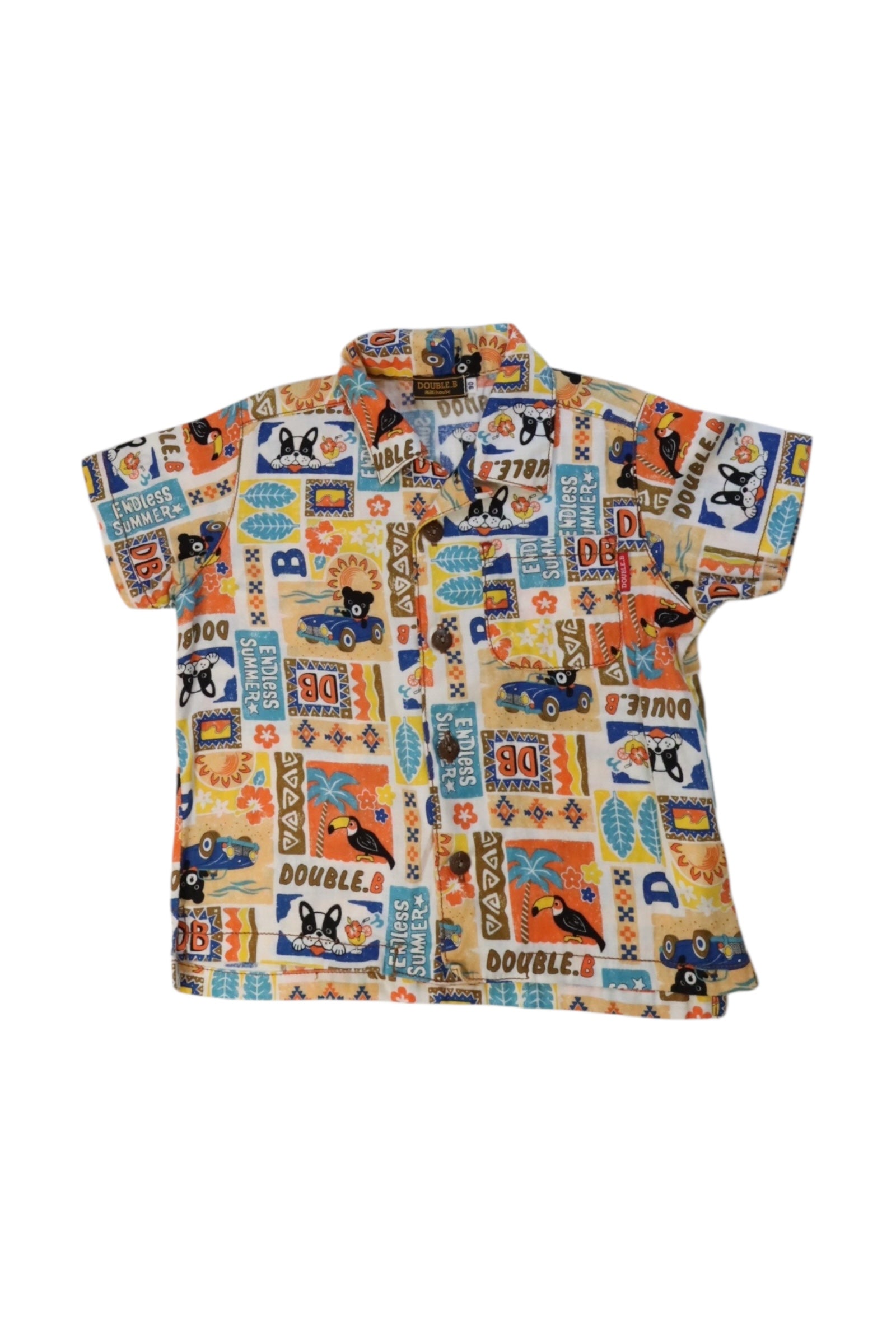 Double B Mikihouse Graphic Short Sleeve Shirt 3-6M、mySite、g9winljtr