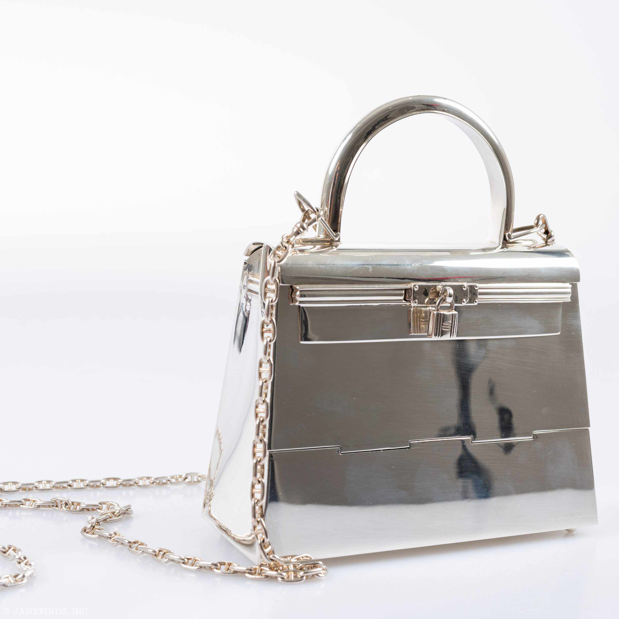 Hermès Ultra-Rare Mini Kelly in Sterling Silver, 1990s、mySite、garminoutage.com